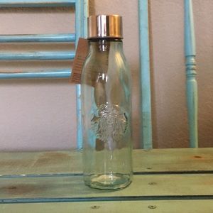 Starbucks Retro Recycled Glass Water Bottle